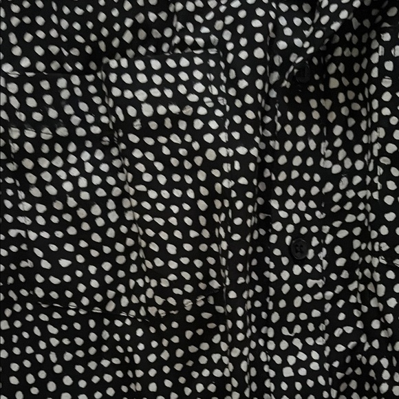 India collection by Emerson fry polka dot shirt dress size L - Picture 4 of 9